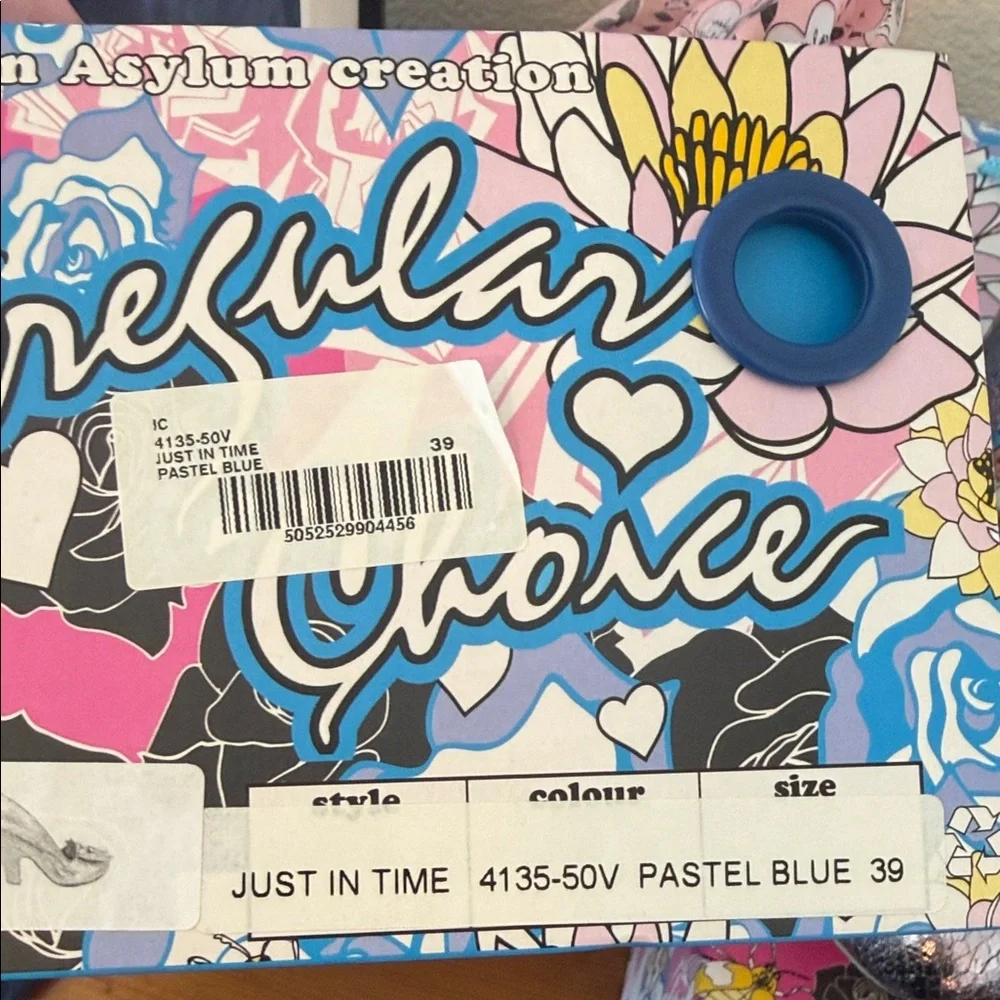 Irregular Choice Pastel Blue Heels - Just in Time - New In Box - Picture 16 of 16
